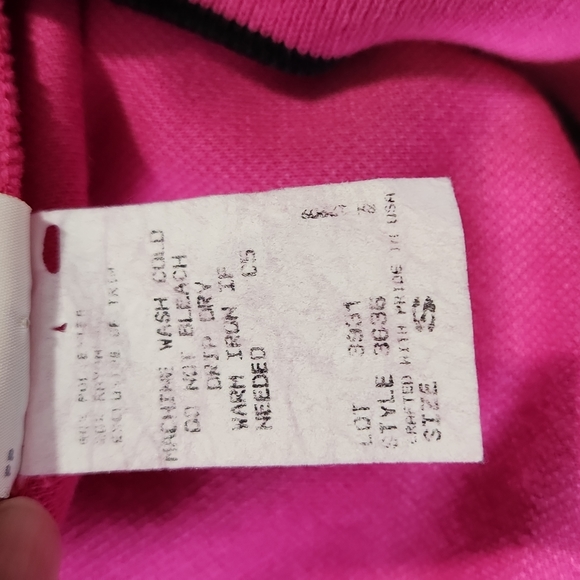 PYKETTES WOMEN'S FUSIA BLACK STRIPES CARDIGAN SIZE S. A'98 - Picture 8 of 8